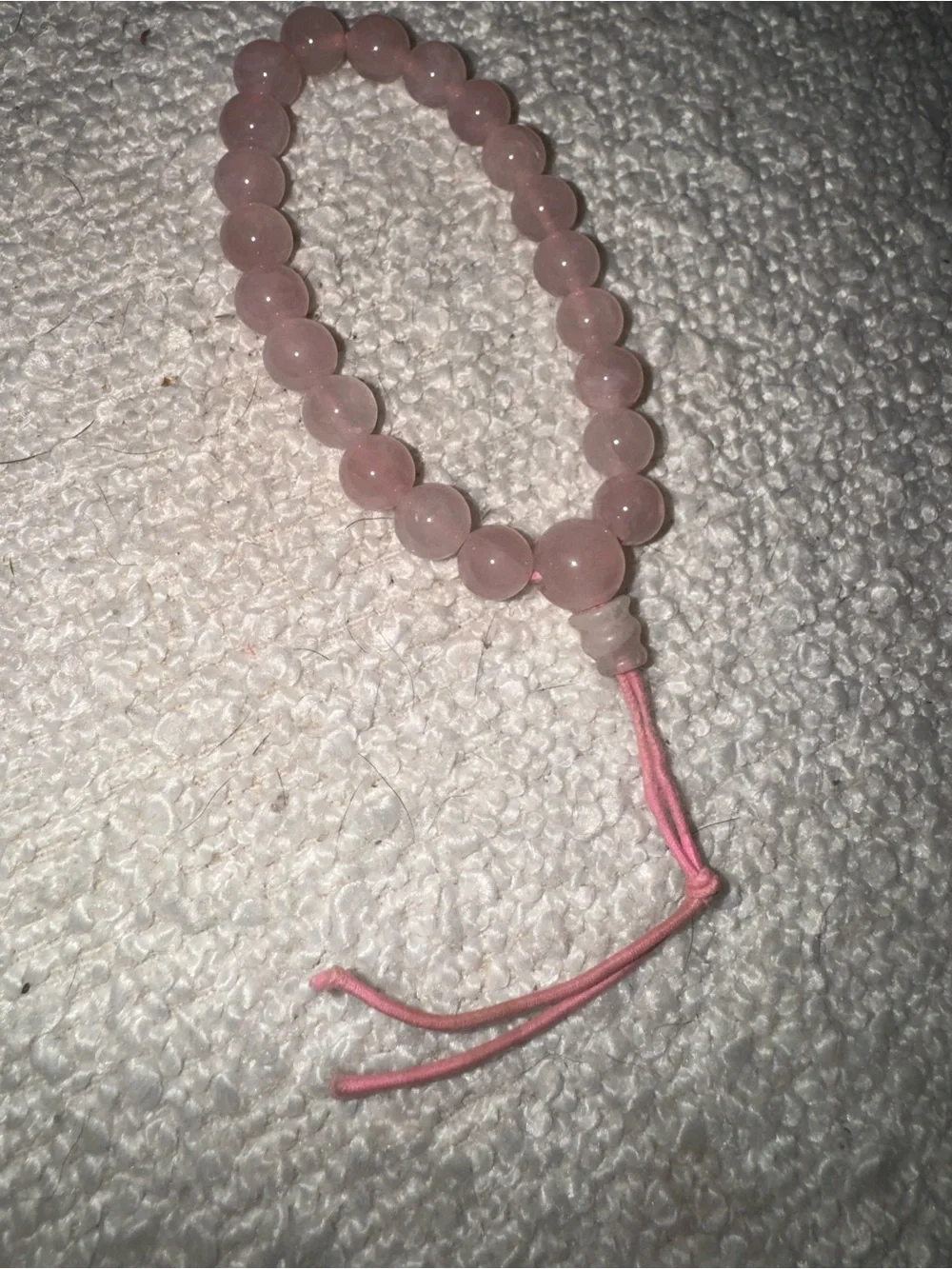 Pink Beaded Bracelet - adjustable